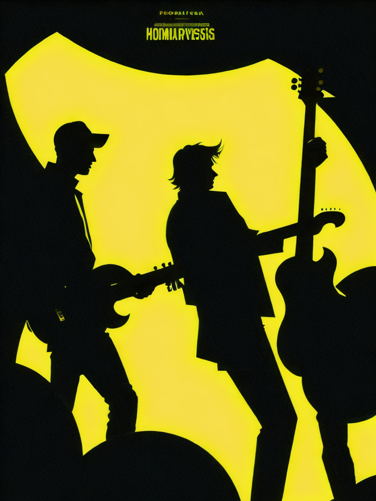 00750-629652924-a movie poster of two men with guitars in front of a building with a yellow background by Olly Moss.png